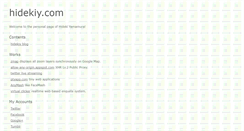 Desktop Screenshot of hidekiy.com