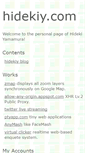Mobile Screenshot of hidekiy.com